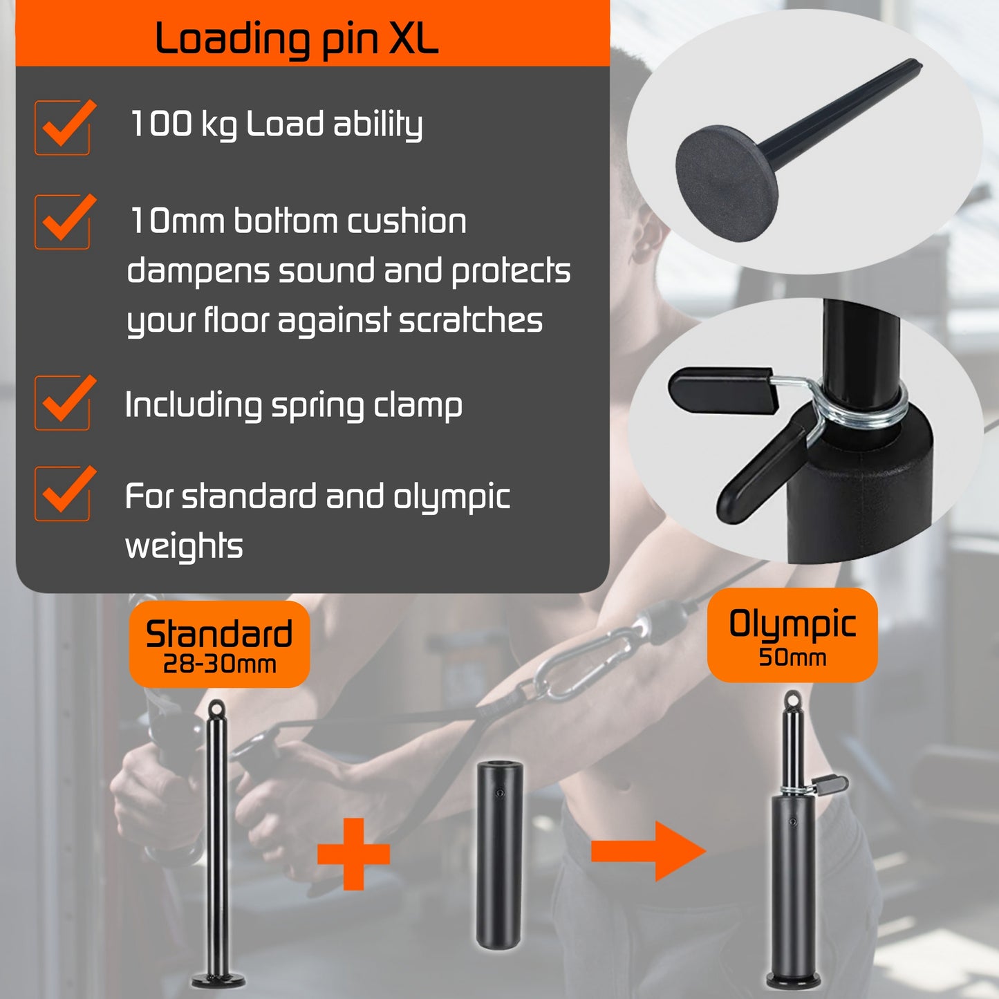 Loading Pin - for Fitness Cable System