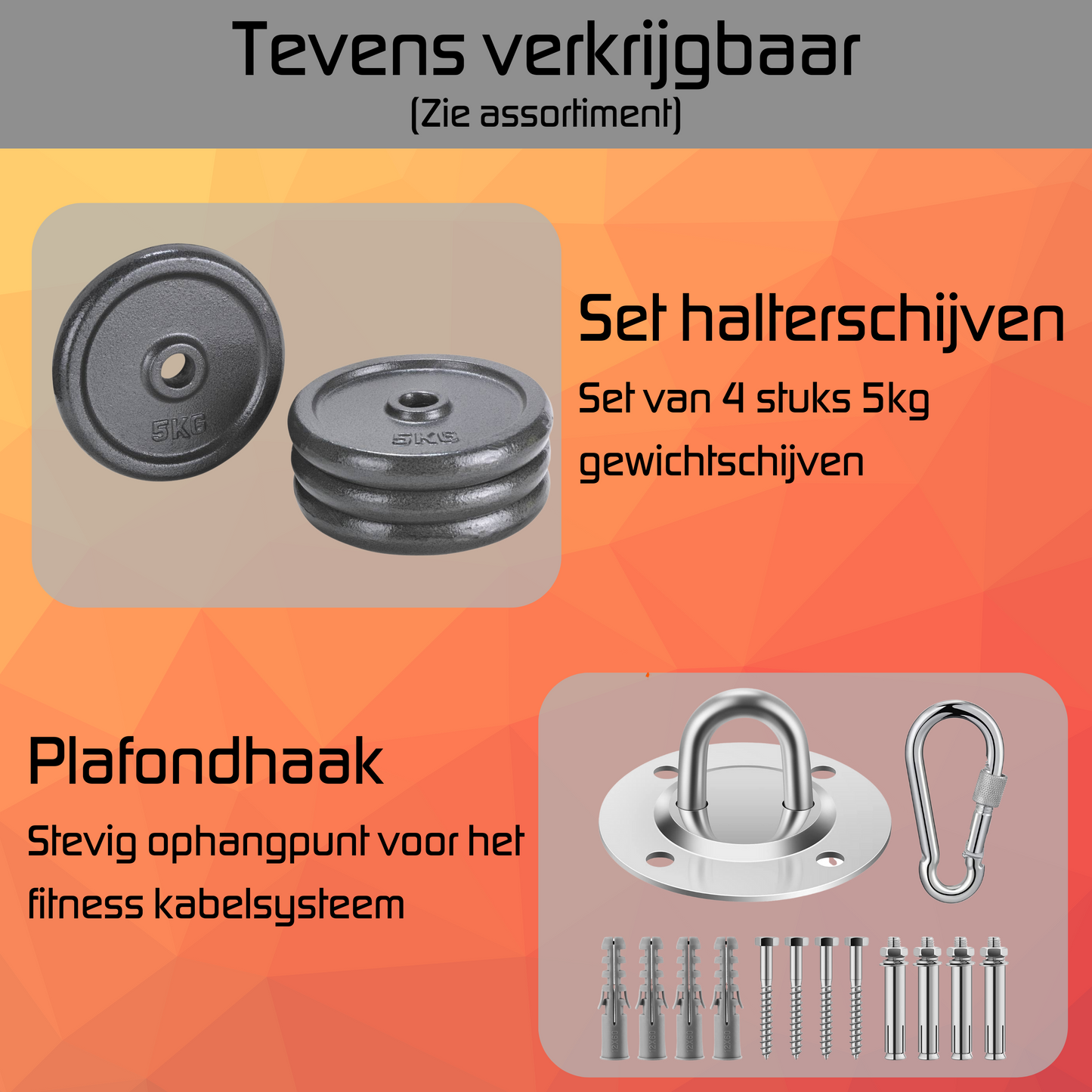 Fitness cable system - XXL set