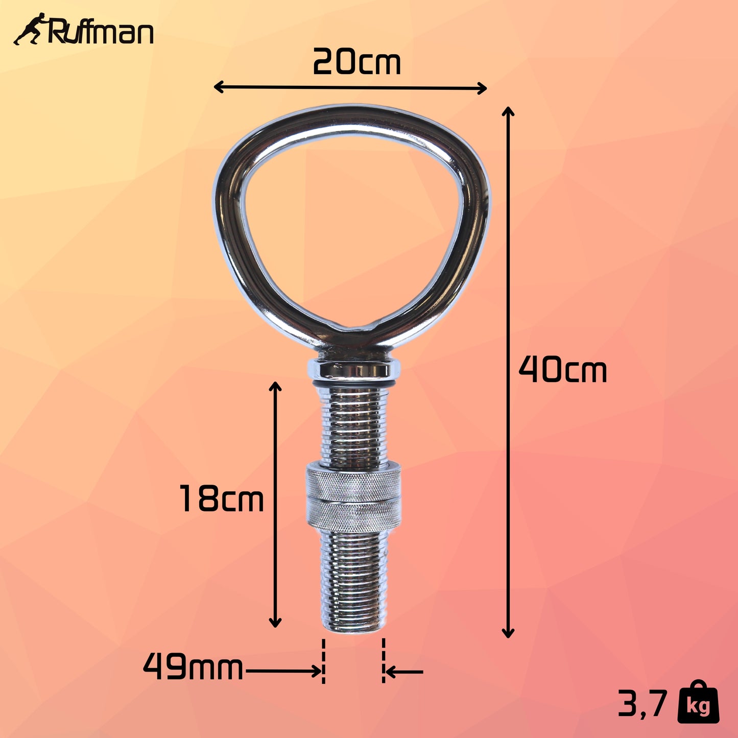 Kettlebell handle - Adjustable - 50mm - Kettlebells