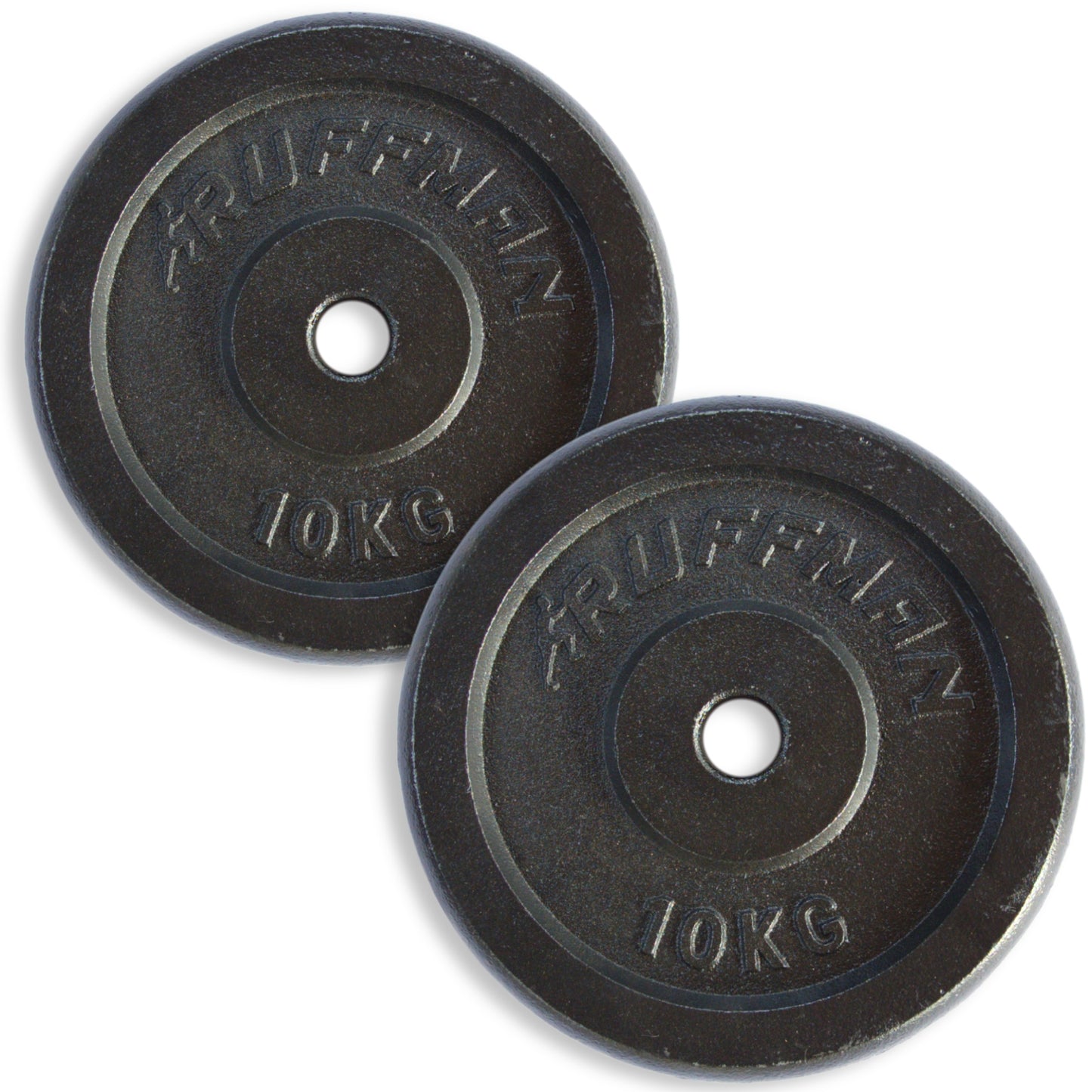 2x 10kg Hantelscheiben Set - 20kg - Gusseisen - 30mm