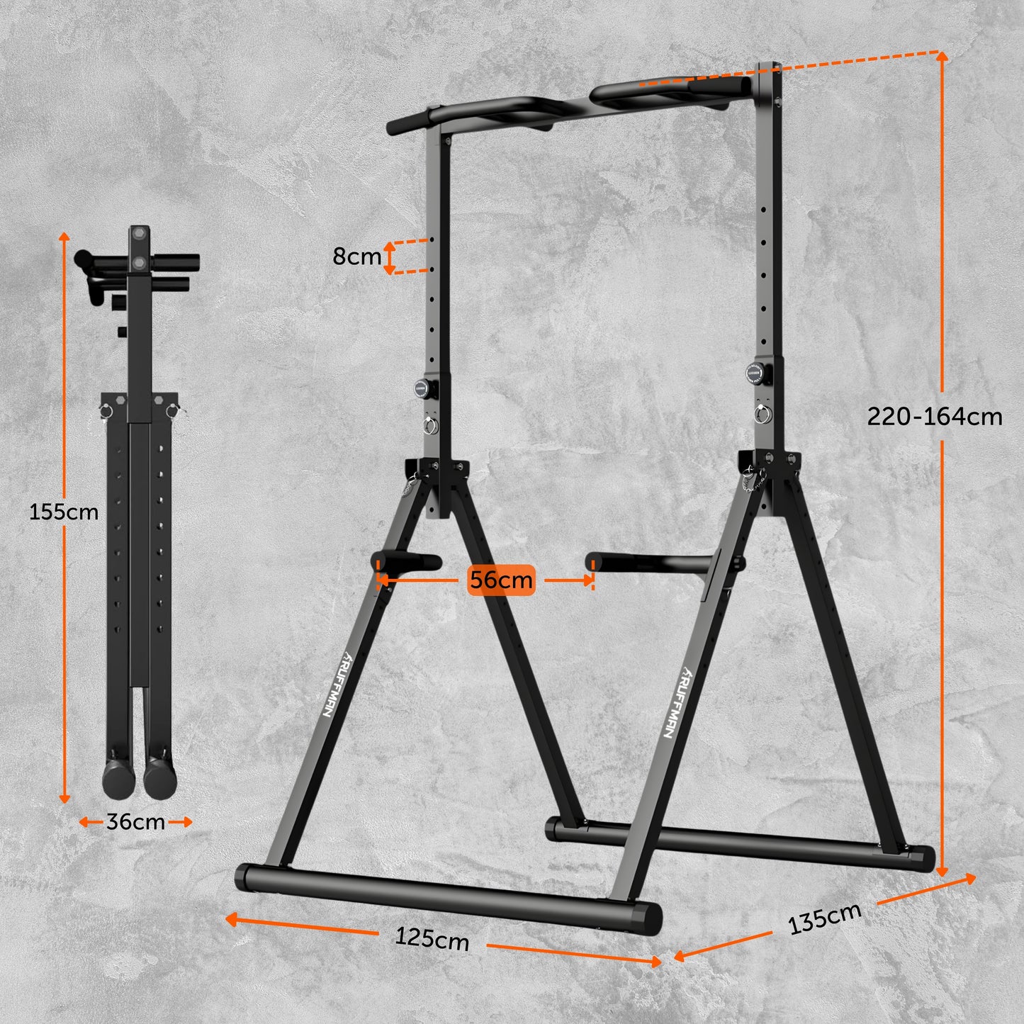 Foldable pull-up bar - FPT165