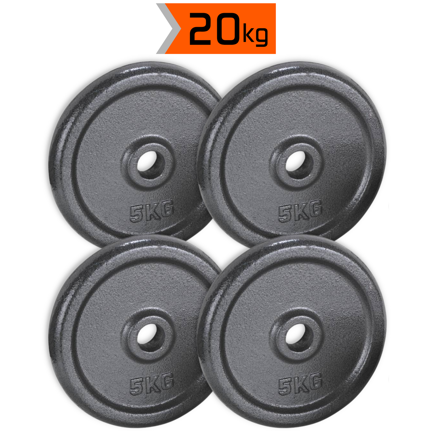 4x5kg dumbbell plates set - 20kg