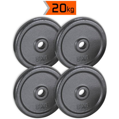 4x5kg dumbbell plates set - 20kg