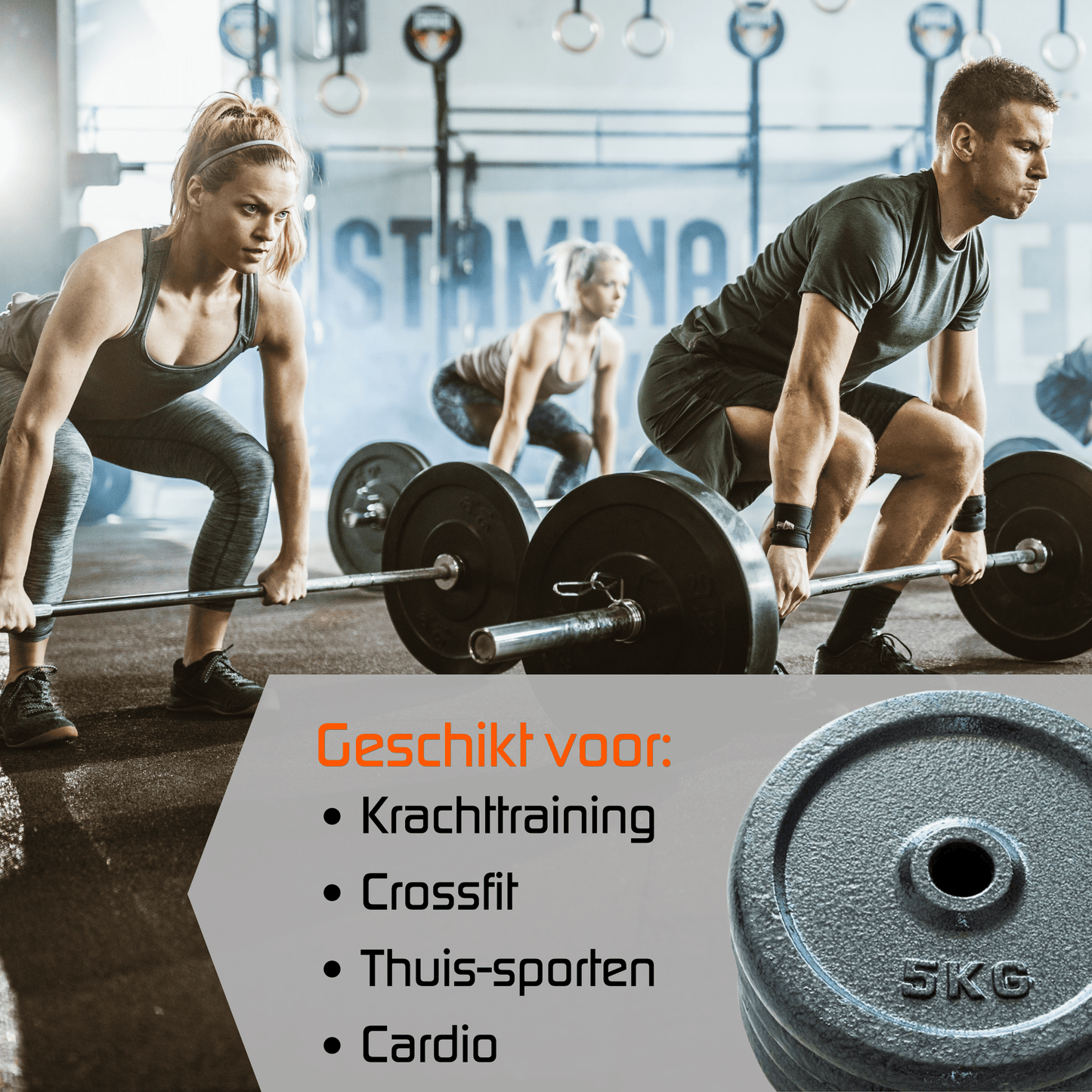 4x5kg dumbbell plates set - 20kg