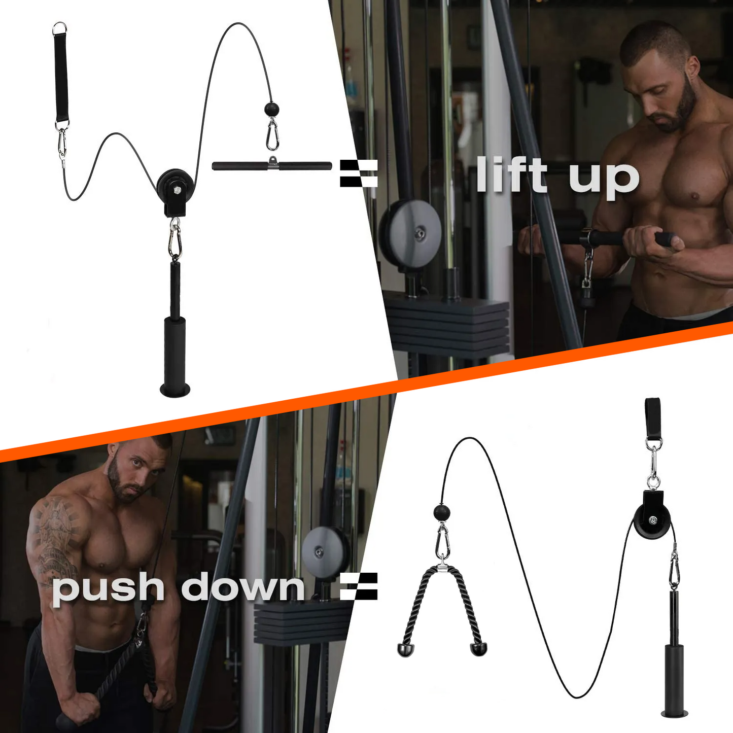 Fitness Kabelsystem - Großes Set