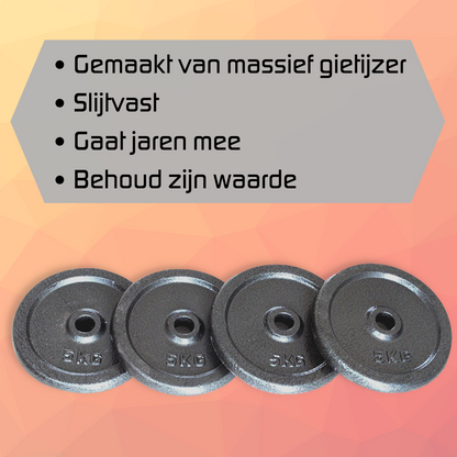4x5kg dumbbell plates set - 20kg
