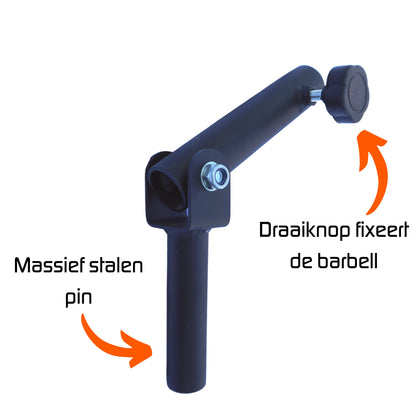 Landmine support for long barbells 30mm