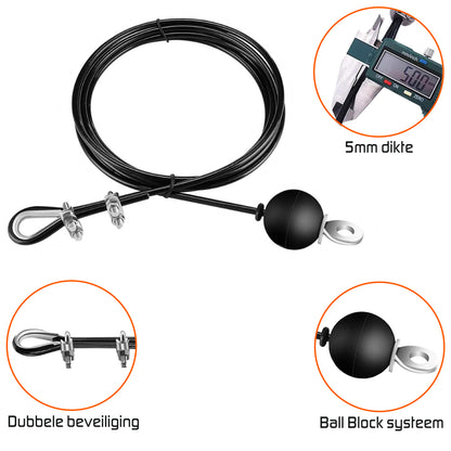 Steel cable 3m adjustable
