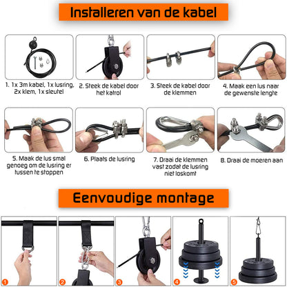 Fitness Cable System - Large set